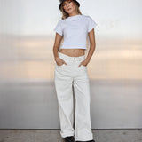 White Boyfriend Jeans