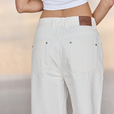 White Boyfriend Jeans