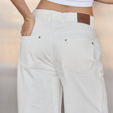 White Boyfriend Jeans