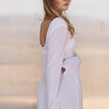 Long Sleeve Mini Dress - White