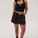 Silky Boyfriend Short - Black