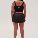 Silky Boyfriend Short - Black