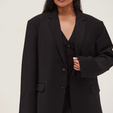 Oversized Vintage Blazer - Black