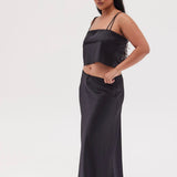 The Essential Maxi Skirt PETITE- Black