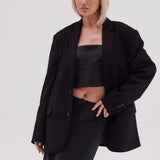 Oversized Vintage Blazer - Black