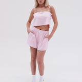 Silky Boyfriend Short- Baby Pink