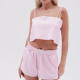 Silky Boyfriend Short- Baby Pink