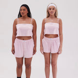 Silky Boyfriend Short- Baby Pink