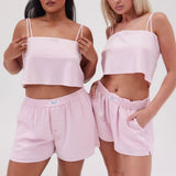 Silky Boyfriend Short- Baby Pink