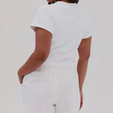 Silky Boyfriend Short - White