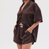 Silky Boyfriend Short- Espresso