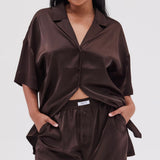 Silky Boyfriend Short- Espresso