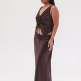 The Essential Maxi Skirt- Espresso