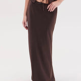 The Essential Maxi Skirt PETITE- Espresso