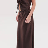 The Essential Maxi Skirt PETITE- Espresso