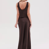 The Essential Maxi Skirt PETITE- Espresso