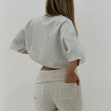 The Molly Icon Tee - Grey Marle