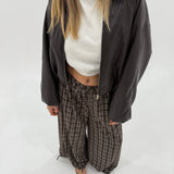 Relaxed Pant - Chocolate Gingham