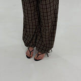 Relaxed Pant - Chocolate Gingham