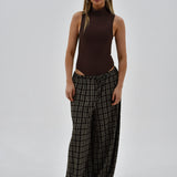 Relaxed Pant - Chocolate Gingham