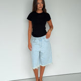 Sheer Baby Tee - Black