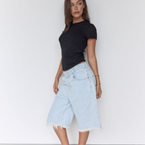Boyfriend Short - Vintage Blue
