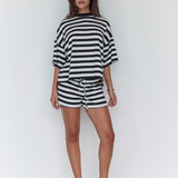 Stripe Short - Black/White
