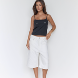 Boyfriend Short - White