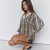 Long Sleeve Snake Top