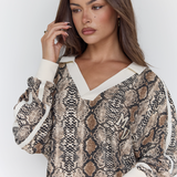 Long Sleeve Snake Top