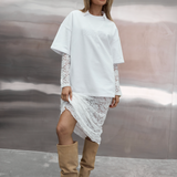 White Lace Maxi Skirt