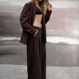 Essential Wide Leg Pant - Espresso