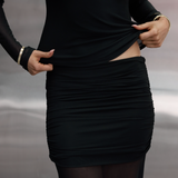Black Sheer Maxi Skirt