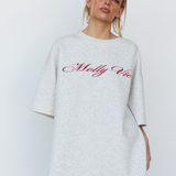 The Molly Icon Tee - Grey Marle