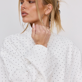 Polka Dot Bomber Jacket
