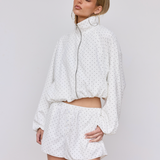 Polka Dot Bomber Jacket