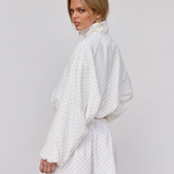 Polka Dot Bomber Jacket