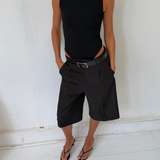 Ribbed Body Suit - Black