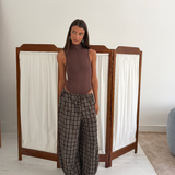 Relaxed Pant - Chocolate Gingham