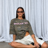 Camo t - Baby pink (pre order)