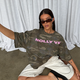Camo t - Baby pink (pre order)