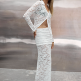 White Lace Button-Up Top COMING SOON