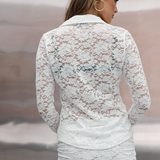 White Lace Button-Up Top COMING SOON