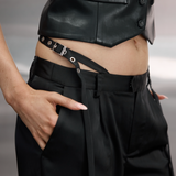 Signature Buckle Pant - Black