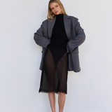 Ribbed Body Suit - Black