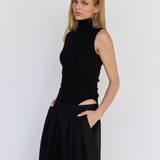 Ribbed Body Suit - Black