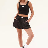 Silky Boyfriend Short - Black