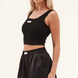 Silky Boyfriend Short - Black